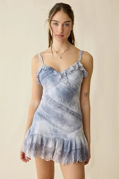 LoveShackFancy Lavine Hand-Dyed Cotton Mini Dress