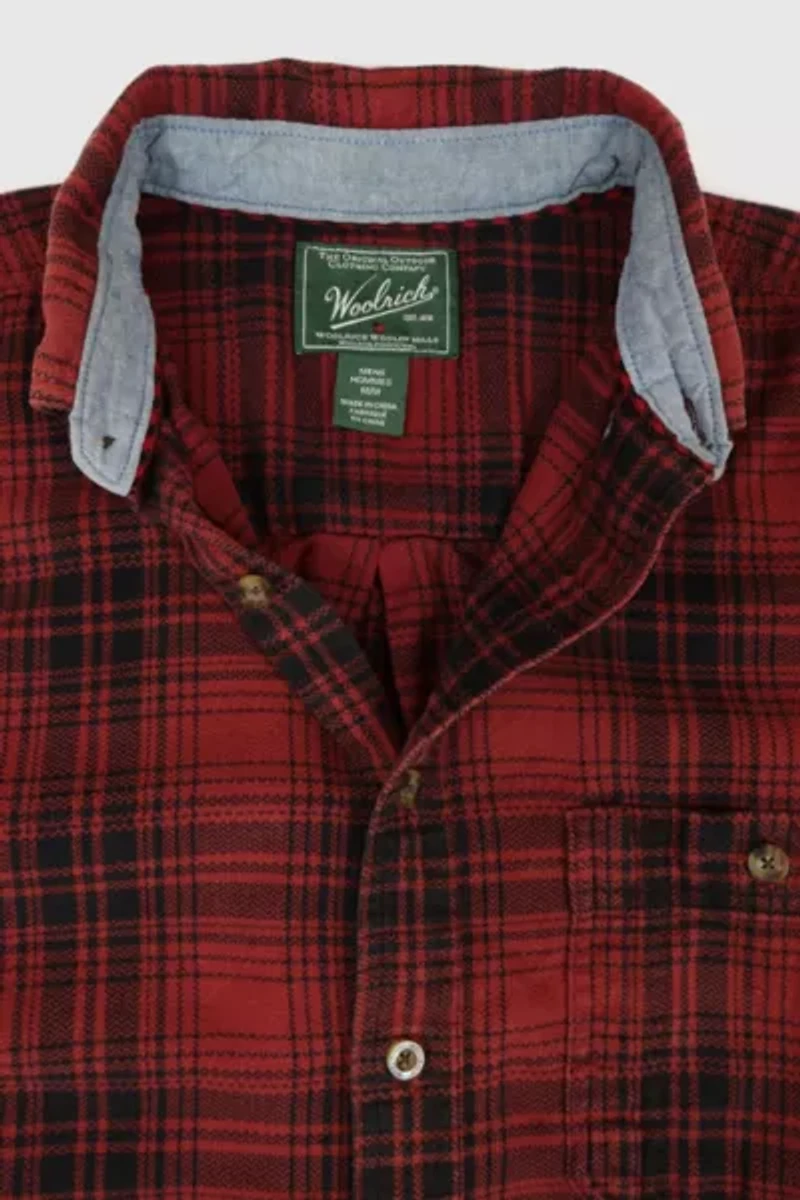Vintage Woolrich Plaid Button-Down Shirt