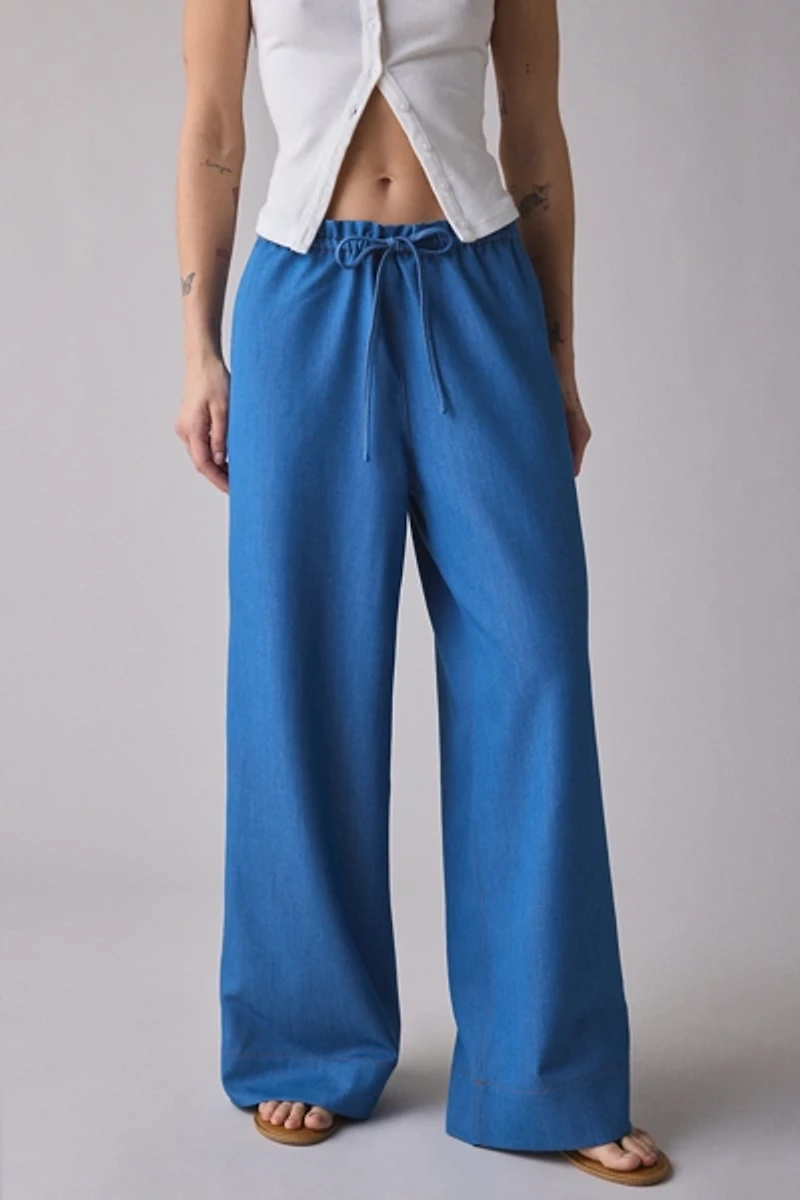 Glamorous Drawstring Wide Leg Pull-On Pant