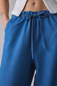 Glamorous Drawstring Wide Leg Pull-On Pant