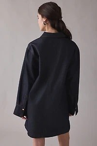 Glamorous Denim Long Sleeve Shirt Mini Dress