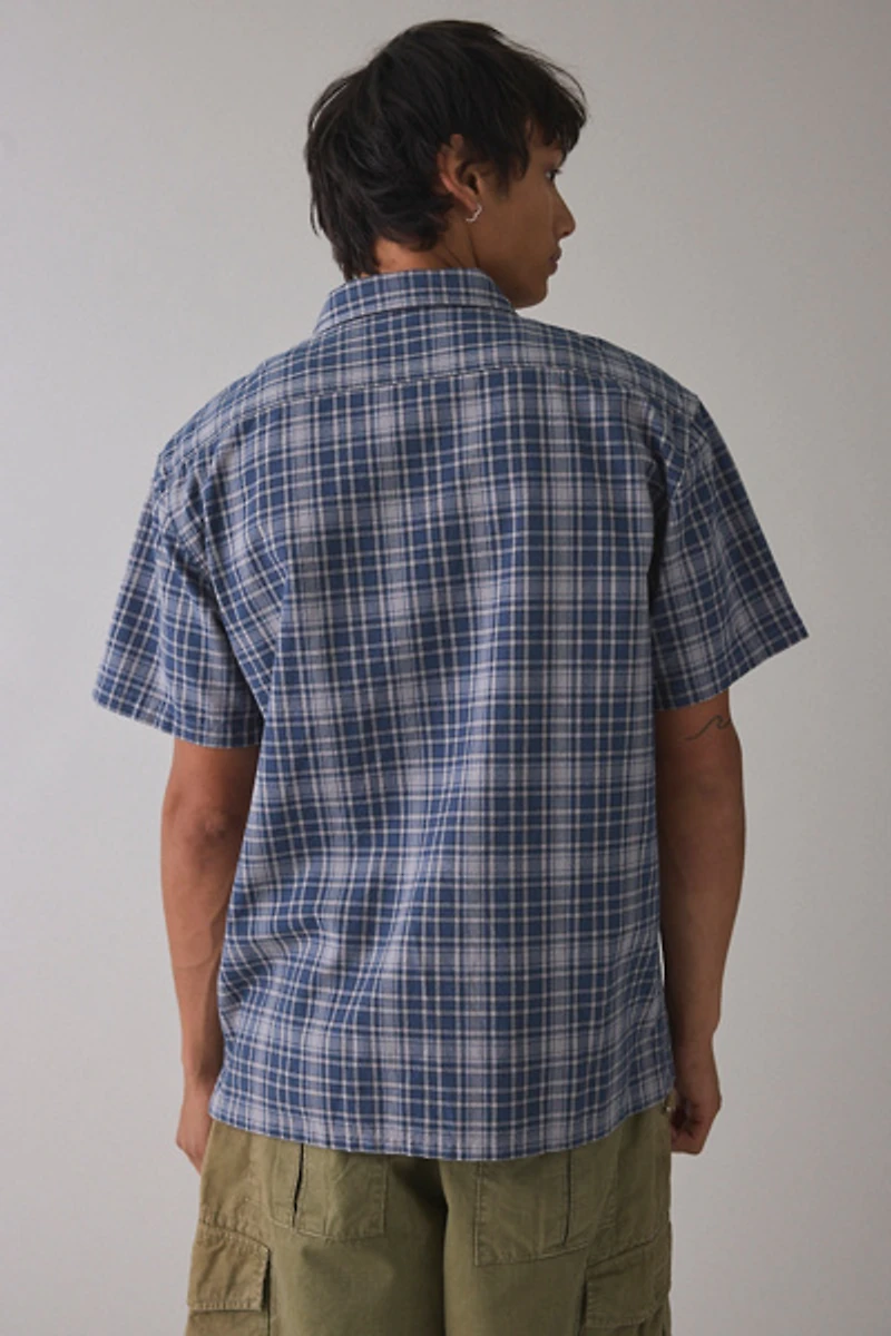Billabong Bad Dog Check Pattern Short Sleeve Shirt
