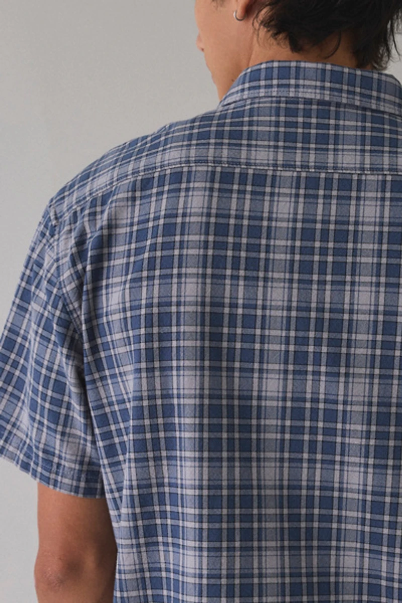 Billabong Bad Dog Check Pattern Short Sleeve Shirt