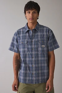 Billabong Bad Dog Check Pattern Short Sleeve Shirt