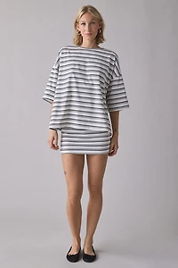 Glamorous Striped Mid-Rise Mini Skirt