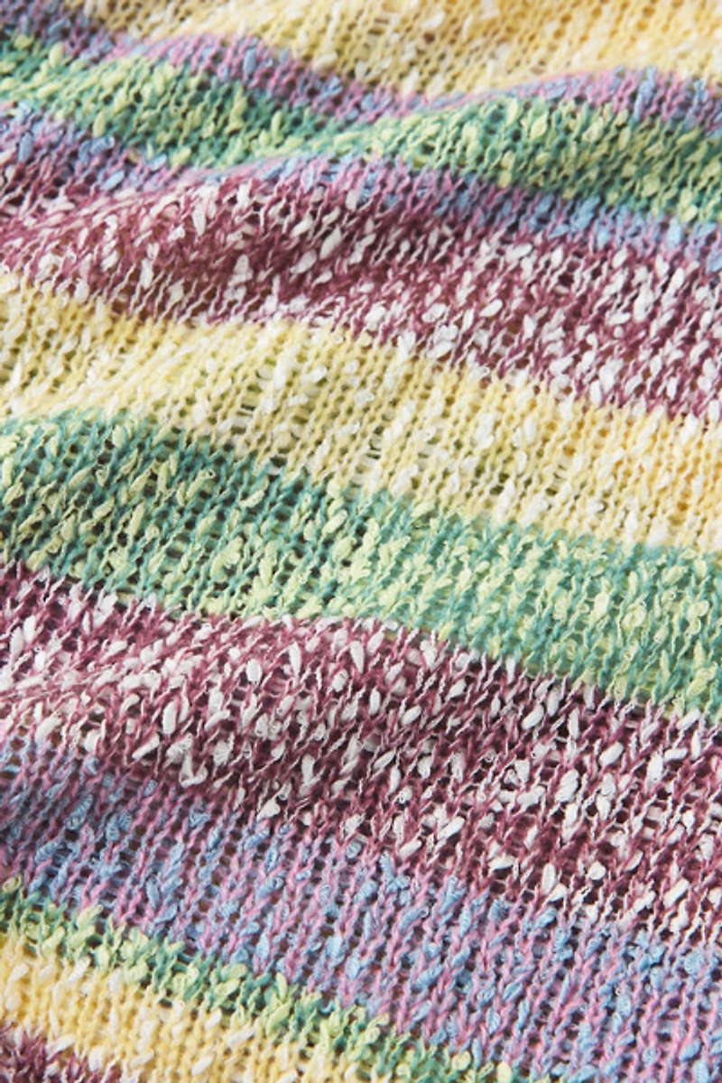 UO Marina Striped Slub Knit Boatneck Sweater
