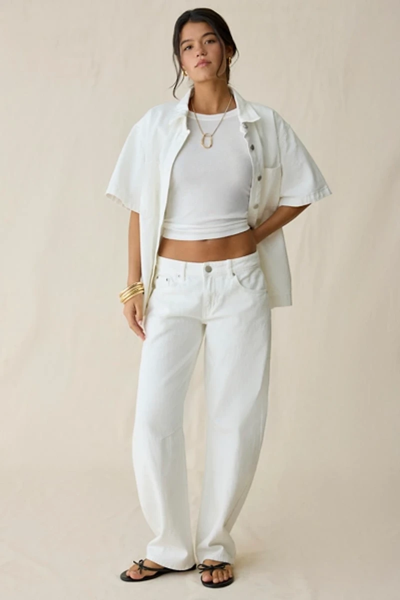 Glamorous Low-Rise Baggy Balloon Jean