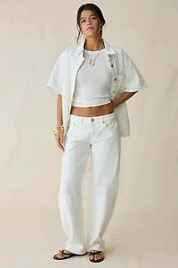 Glamorous Low-Rise Baggy Balloon Jean