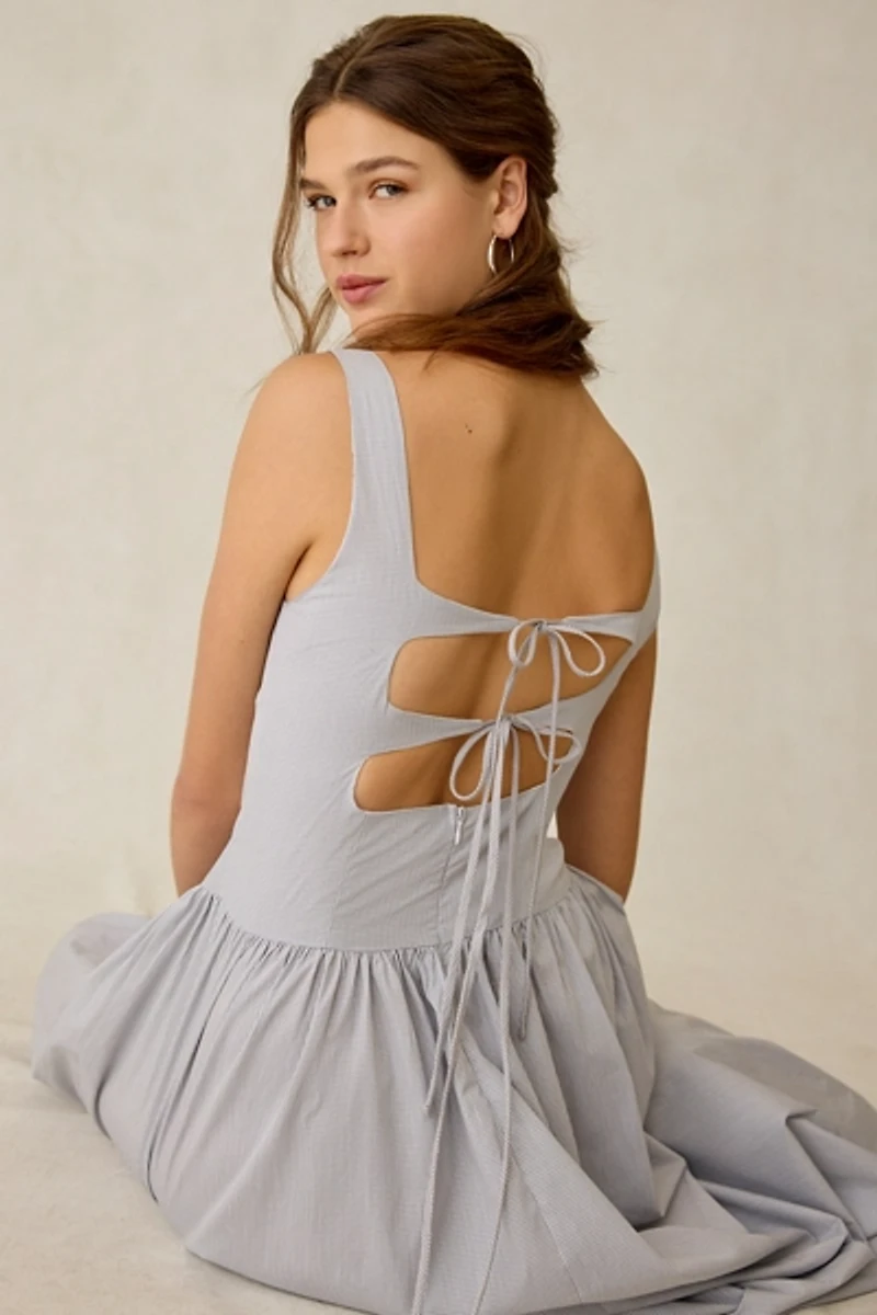 Glamorous Tie-Back Corset Maxi Dress