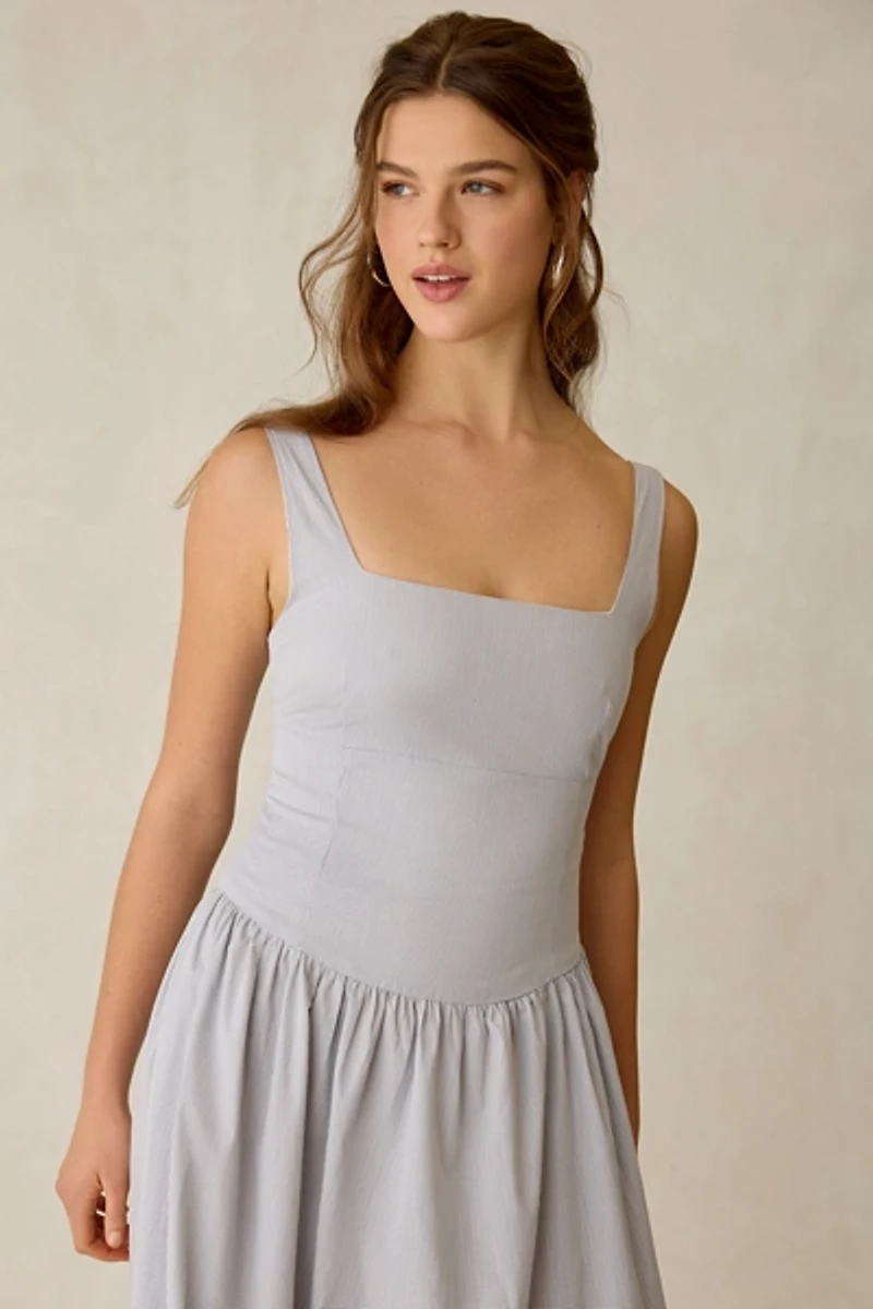 Glamorous Tie-Back Corset Maxi Dress