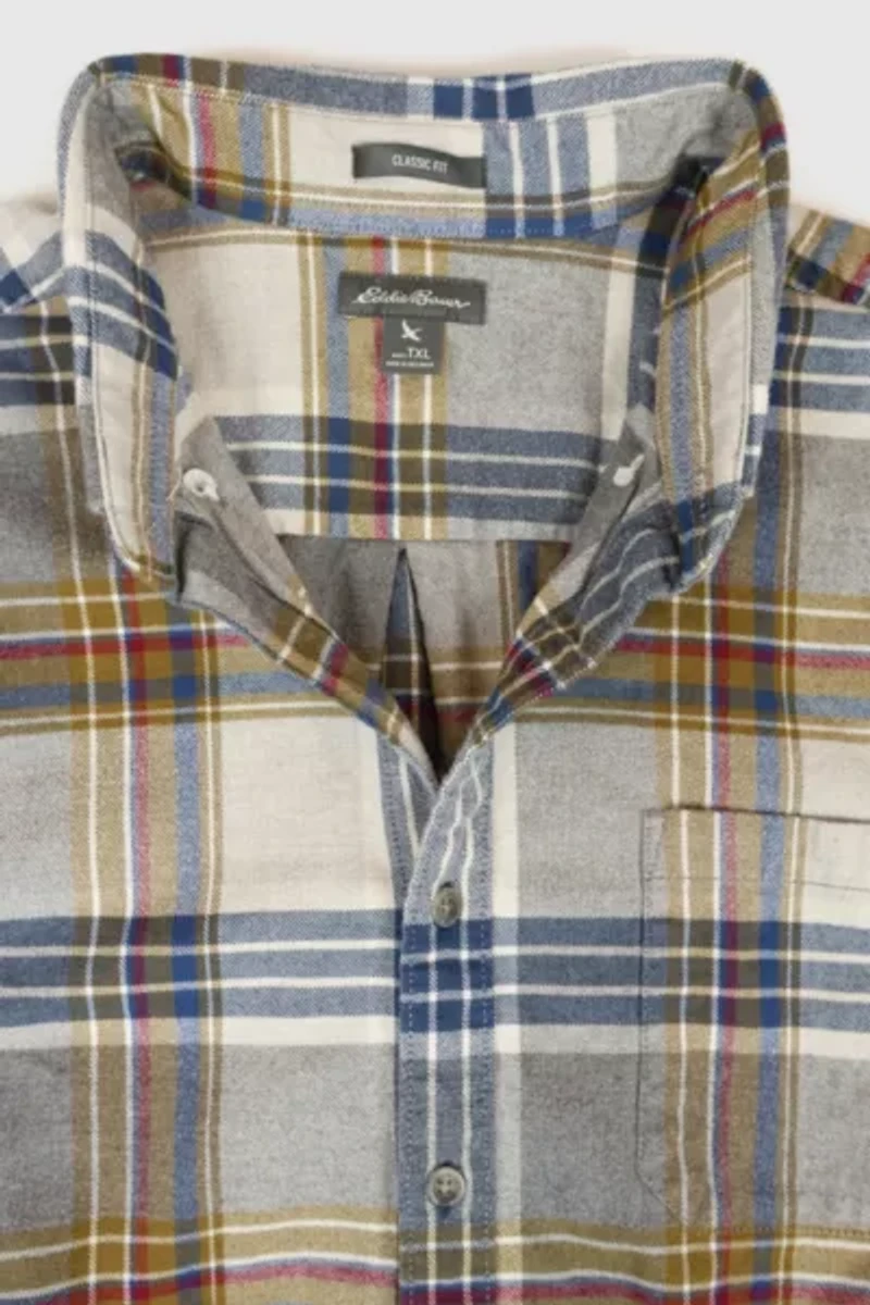Vintage Eddie Bauer Plaid Button-Down Shirt