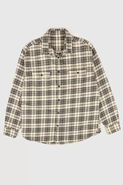 Vintage Heavyweight Plaid Button-Down Shirt
