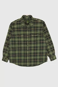 Vintage Timberland Heavyweight Plaid Button-Down Shirt