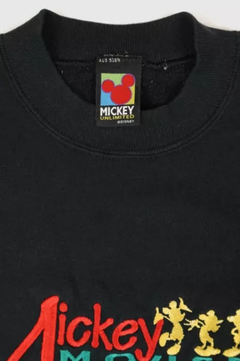 Vintage Embroidered Mickey Mouse Crewneck