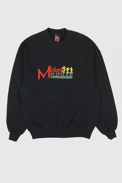 Vintage Embroidered Mickey Mouse Crewneck