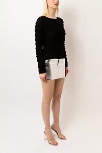 Amy Lynn Spike Fitted Long Sleeve Knitted Jumper
