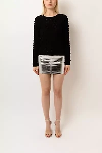 Amy Lynn Spike Fitted Long Sleeve Knitted Jumper