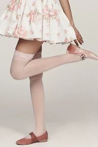 LECHERY® Lustrous Silky Shiny Over-The-Knee Socks