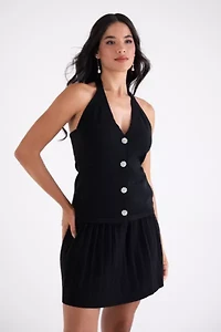 Amy Lynn Clemmie Pleated Flare Mini Skirt
