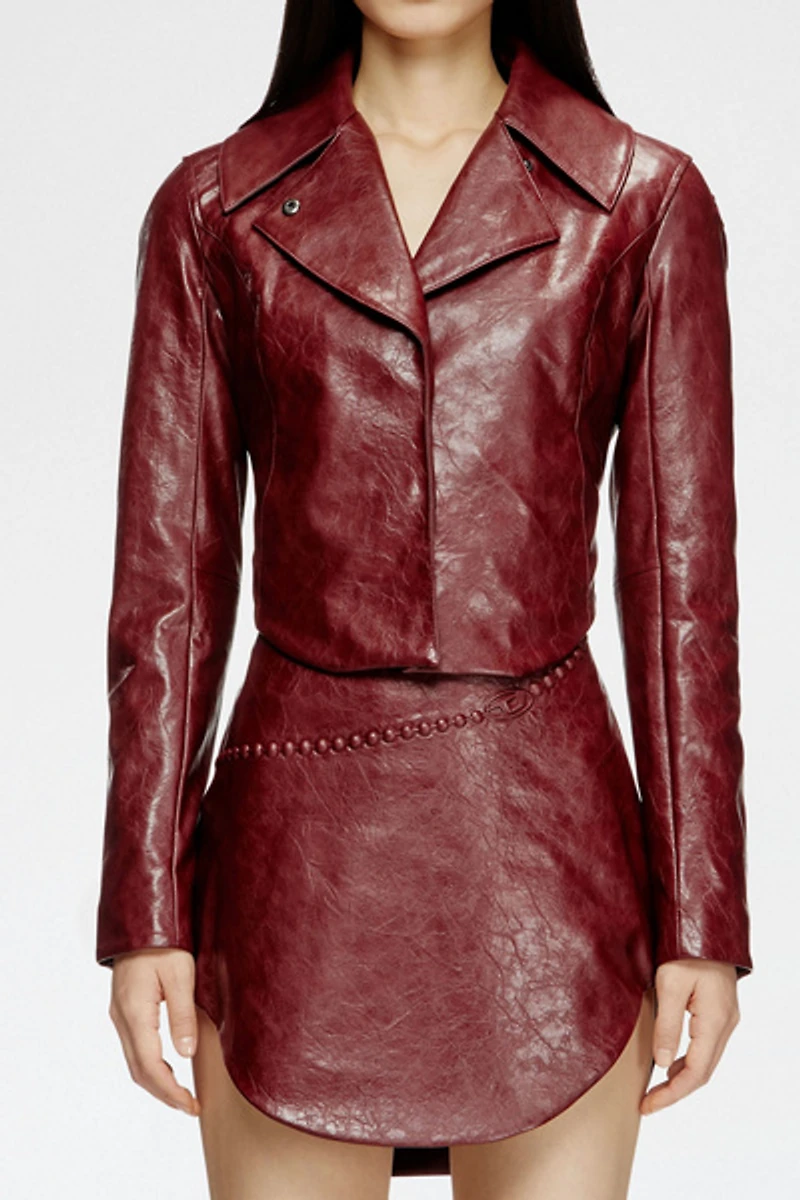 Diesel G-Ameck Faux Leather Jacket