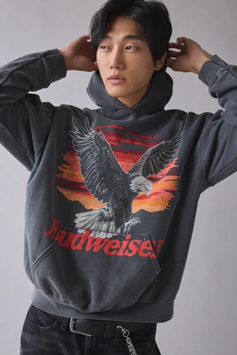 Budweiser Eagle Graphic Hoodie Sweatshirt