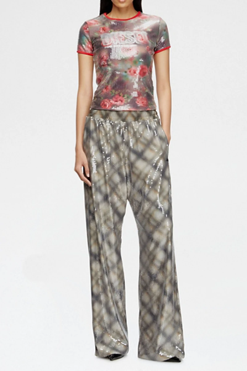 Diesel T-Unkyel Sequin Baby Tee