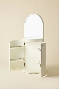 Maura Arch Mirror Storage Vanity