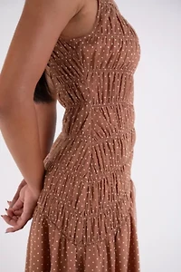 Amy Lynn Julia Smocked Polka Dot Maxi Dress