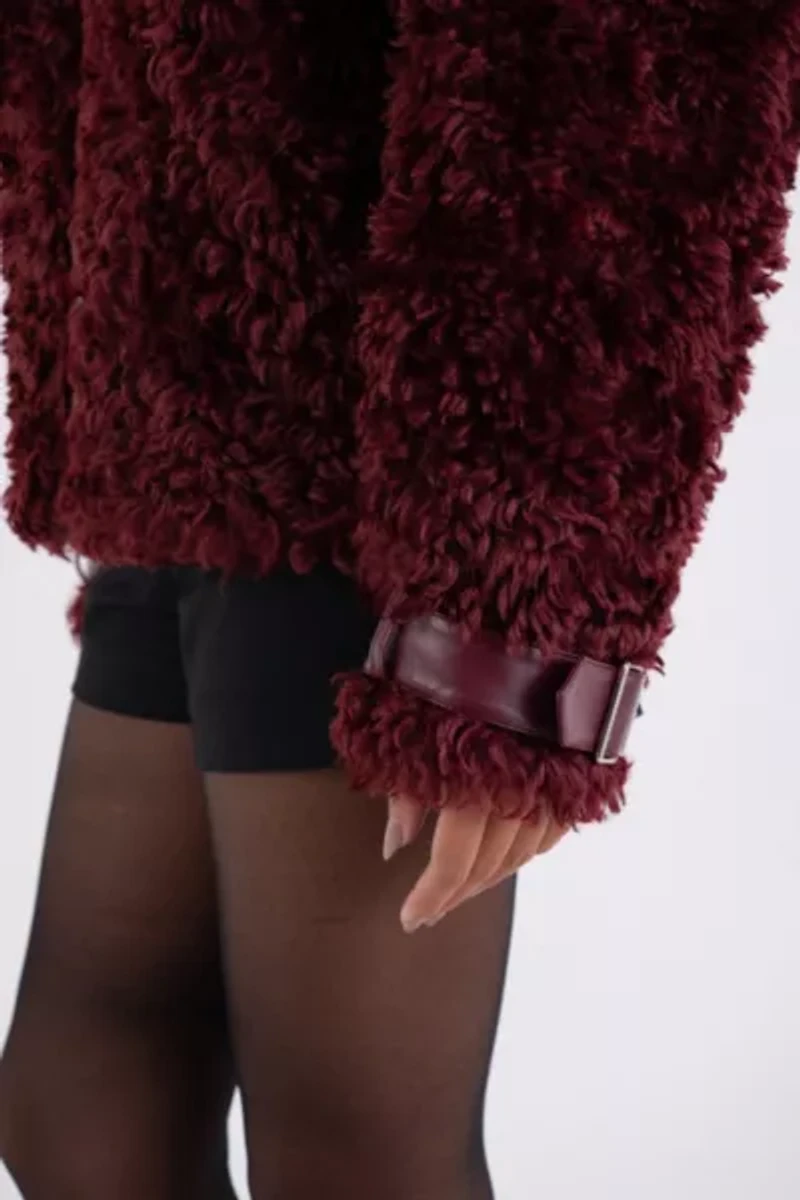 Amy Lynn Celeste Luxe Faux Fur Funnel Zip Coat