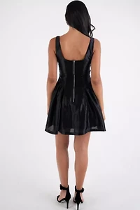 Amy Lynn Cheryl Luxe Embellished Skater Mini Dress