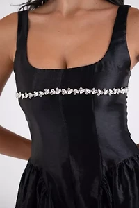 Amy Lynn Cheryl Luxe Embellished Skater Mini Dress