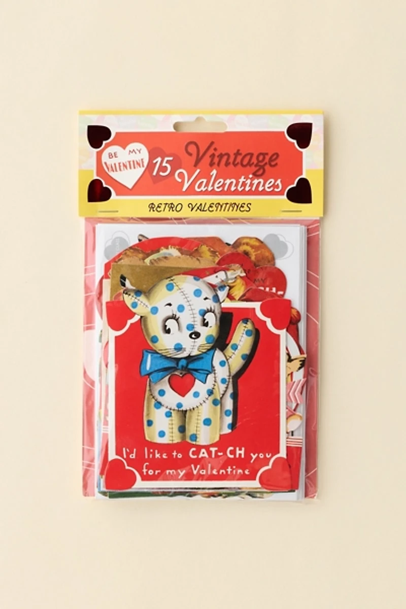 Laughing Elephant Retro Valentine’s Day Card Set