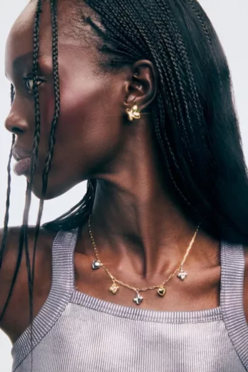Ana Luisa Cassia Gold Stud Earrings