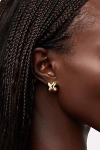 Ana Luisa Cassia Gold Stud Earrings