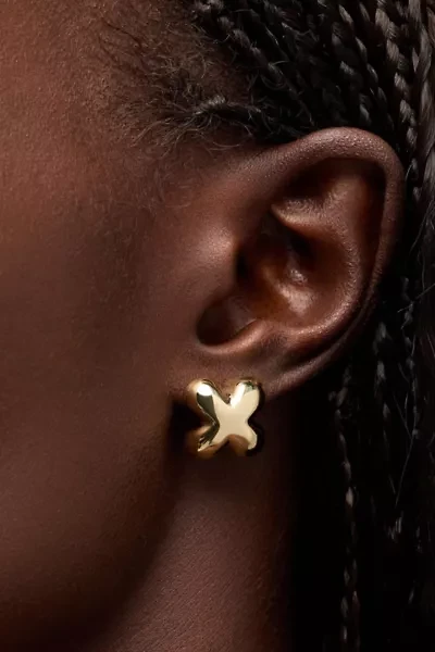 Ana Luisa Cassia Gold Stud Earrings