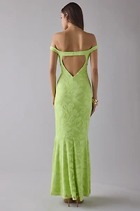 AFRM Morgan Lace Off-The-Shoulder Maxi Dress