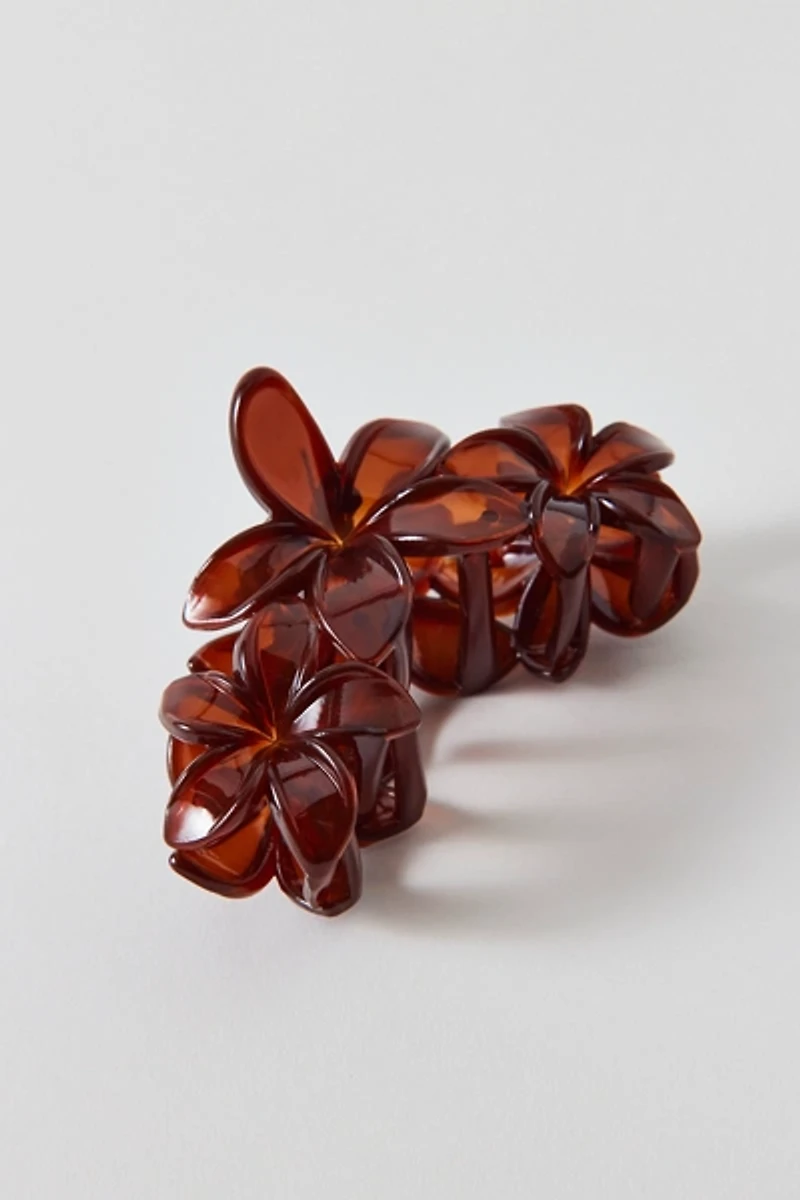 Triple Aria Flower Claw Clip