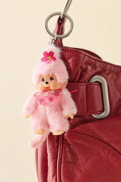 Monchhichi Cherry Blossom Plushie Keychain