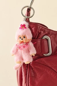 Monchhichi Cherry Blossom Plushie Keychain