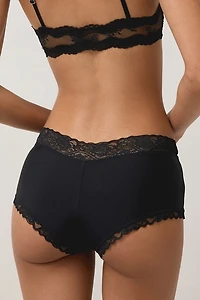 Out From Under Afterglow Lace Trim Boyshort Undie