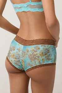 Out From Under Afterglow Lace Trim Boyshort Underwear