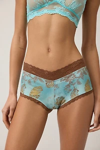 Out From Under Afterglow Lace Trim Boyshort Underwear