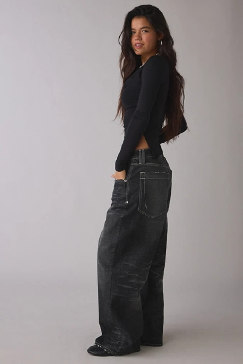 BDG Jaya Wash Effect Baggy Boyfriend Jean