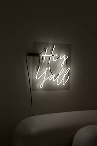 Echo Neon Hey Y'all Glass Neon Sign