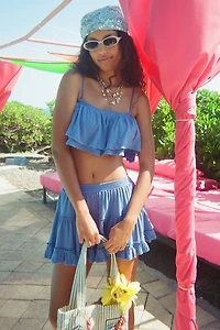 Out From Under Summer Lovin' Tiered Ruffle Skirt 2-Piece Set