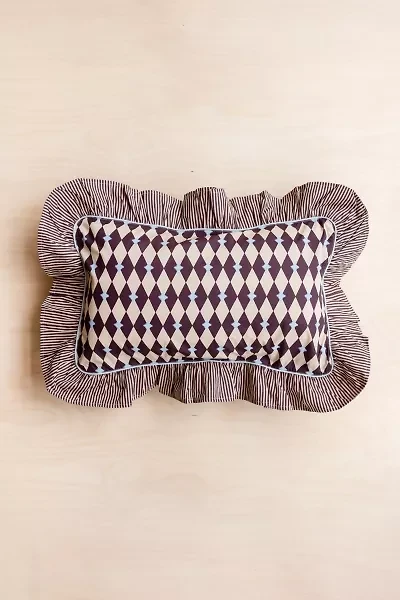 TBCo Cotton Harlequin Ruffle Pillowcase