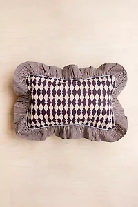 TBCo Cotton Harlequin Ruffle Pillowcase