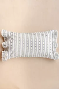 TBCo Striped Ruffle Cotton Duvet Bedding Set