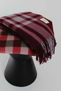 TBCo Recycled Wool Gingham Throw Blanket