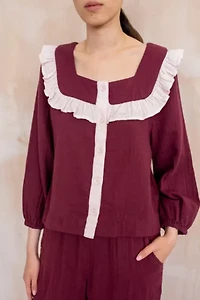 TBCo Cotton Ruffle Pajama Set